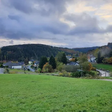 Dağ evi Holzhaus Nationalpark Eifel Hund Willkommen
