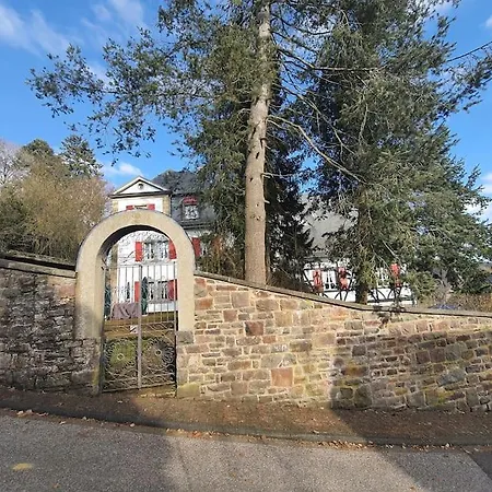 木屋 Holzhaus Nationalpark Eifel Hund Willkommen